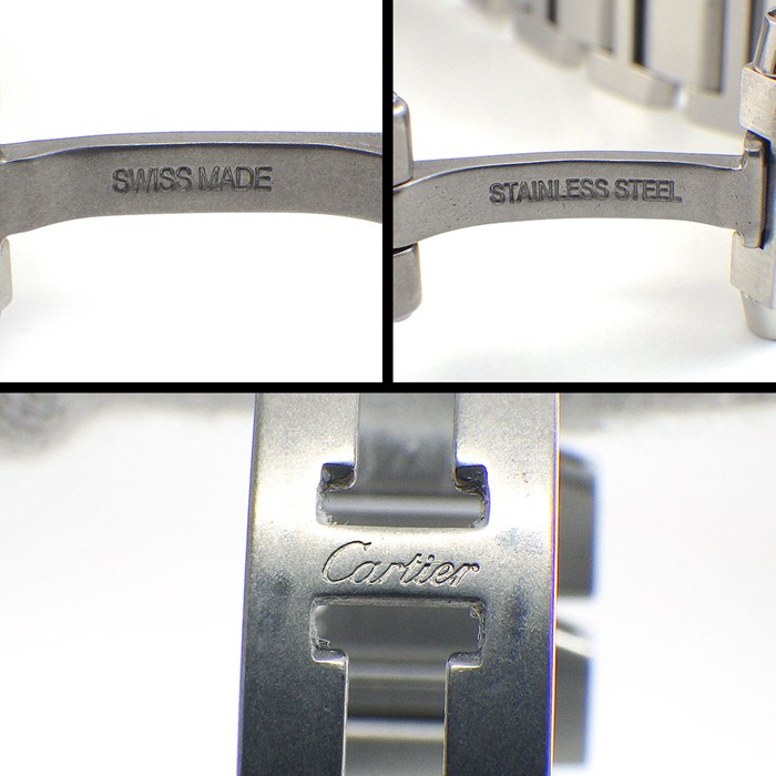 カルティエ Cartier 腕時計 タンク フランセーズ SM W51008Q3 スクエア シルバー文字盤 ローマンインデックス SS クオーツアナログ 【中古】