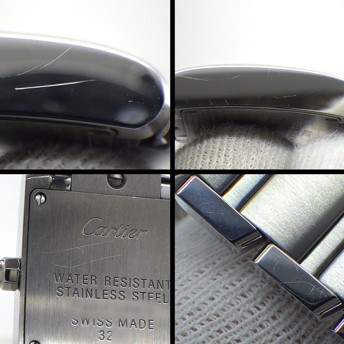 カルティエ Cartier 腕時計 タンク フランセーズ SM W51008Q3 スクエア シルバー文字盤 ローマンインデックス SS クオーツアナログ 【中古】