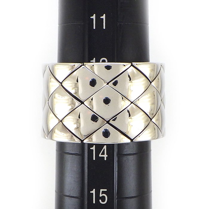 シャネル CHANEL リング マトラッセ キルティング K18WG 12.5号 【中古】