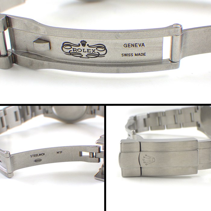 ロレックス Rolex 腕時計 オイスターパーペチュアル 176200 ルーレット刻印 カレンダー 夜光インデックス 夜光針 ホワイト 文字盤 SS 自動巻き 【中古】