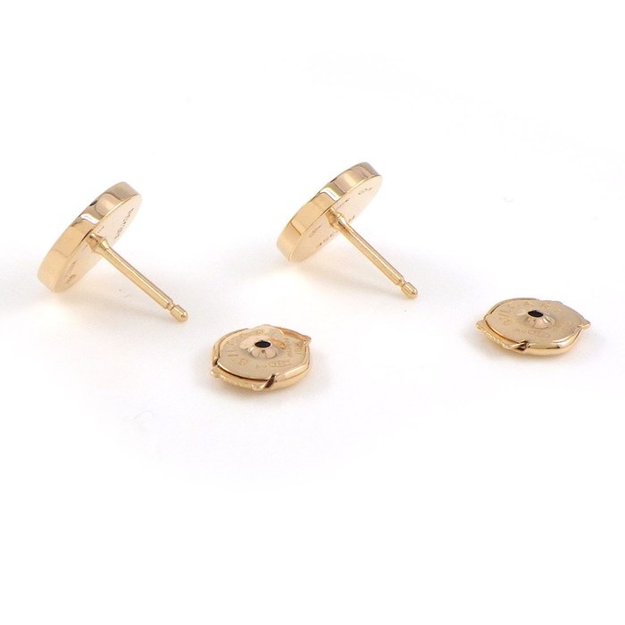 ブルガリ BVLGARI ピアス ブルガリ・ブルガリ 354731 2個セット ロゴ サークル ラウンド パヴェ ダイヤモンド K18PG 【中古】