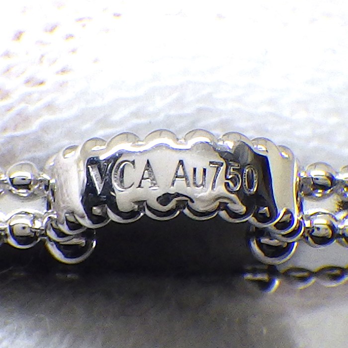 ヴァンクリーフ＆アーペル Van Cleef & Arpels ロングネックレス ヴィンテージ アルハンブラ 20モチーフ VCARP2R800 オニキス 120ポイント ダイヤモンド 計4.83ct K18WG 【箱・保付き】 【中古】