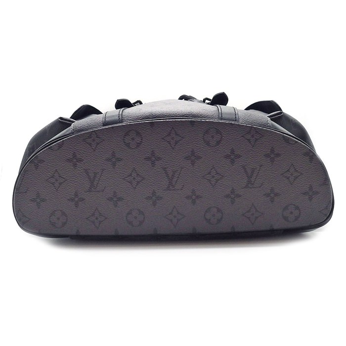 ルイ・ヴィトン Louis Vuitton バックパック・リュック クリストファー MM M45419 グレー ブラック モノグラム エクリプス キャンバス モノグラム エクリプス リバース キャンバス  【中古】