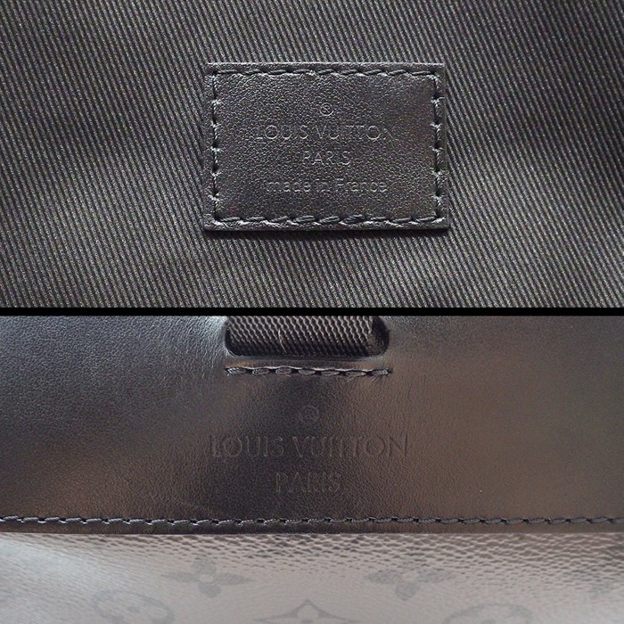 ルイ・ヴィトン Louis Vuitton バックパック・リュック クリストファー MM M45419 グレー ブラック モノグラム エクリプス キャンバス モノグラム エクリプス リバース キャンバス  【中古】