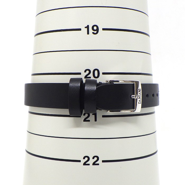 ダミアーニ DAMIANI ブレスレット D サイド ダイヤモンド SV925 革 【中古】