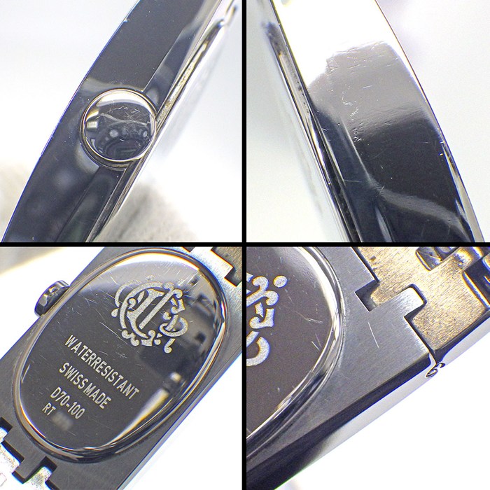 クリスチャンディオール Christian Dior 腕時計 ミスディオール D70-100 オーバル ピンクシェル文字盤 SS クオーツアナログ 【中古】