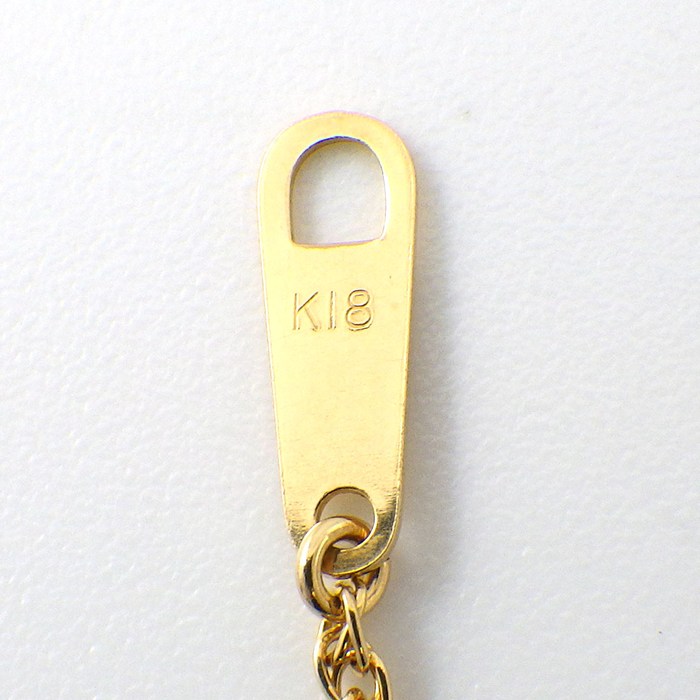 タサキ 田崎真珠 TASAKI ネックレス 1ポイント ルビー アコヤ真珠 4.5-6.0mm珠 K18YG 【中古】