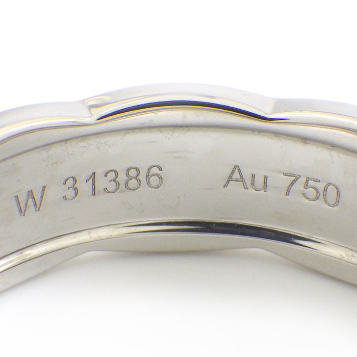 シャネル CHANEL リング ココクラッシュ ミディアム J10865 マトラッセ キルティング 31ポイント ダイヤモンド 計0.18ct K18WG 20.5号 / #61 【中古】