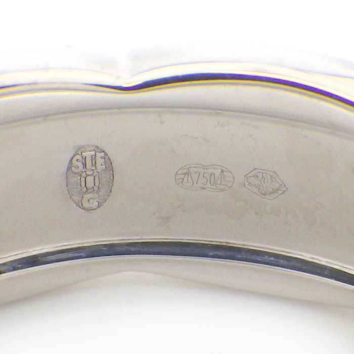 シャネル CHANEL リング ココクラッシュ ミディアム J10865 マトラッセ キルティング 31ポイント ダイヤモンド 計0.18ct K18WG 20.5号 / #61 【中古】