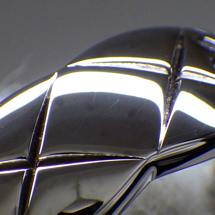 シャネル CHANEL リング ココクラッシュ ミディアム J10865 マトラッセ キルティング 31ポイント ダイヤモンド 計0.18ct K18WG 20.5号 / #61 【中古】