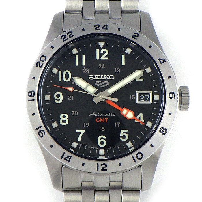 セイコー SEIKO 腕時計 5スポーツ フィールドシリーズ GMTモデル 
