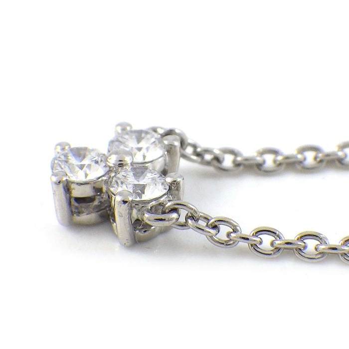 ティファニー Tiffany & Co. ネックレス アリア 3ポイント ダイヤモンド PT950 【中古】