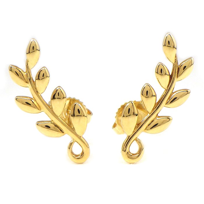 ティファニー Tiffany & Co. ピアス オリーブリーフ クライマー  