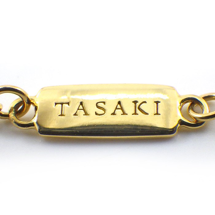 タサキ 田崎真珠 TASAKI ネックレス プリティ イン パールズ ロージー ブタ モチーフ 2012-2013 AWコレクション限定 レア 廃盤品 5ポイント ベビー パール 1.8mm珠 K18YG 【中古】