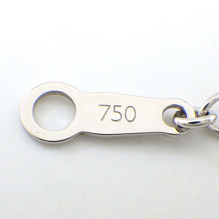 タサキ 田崎真珠 TASAKI ネックレス 1ポイント パール 7.0mm珠 1ポイント ダイヤモンド K18WG 【中古】