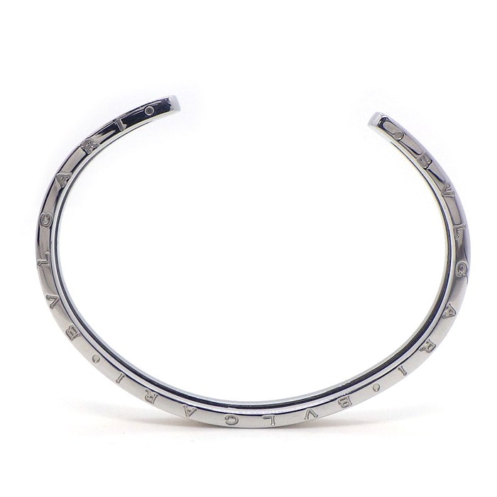 ブルガリ BVLGARI バングル B-zero1 ビーゼロワン オープン ロゴ 2カラー K18YG SS / #sm 【中古】