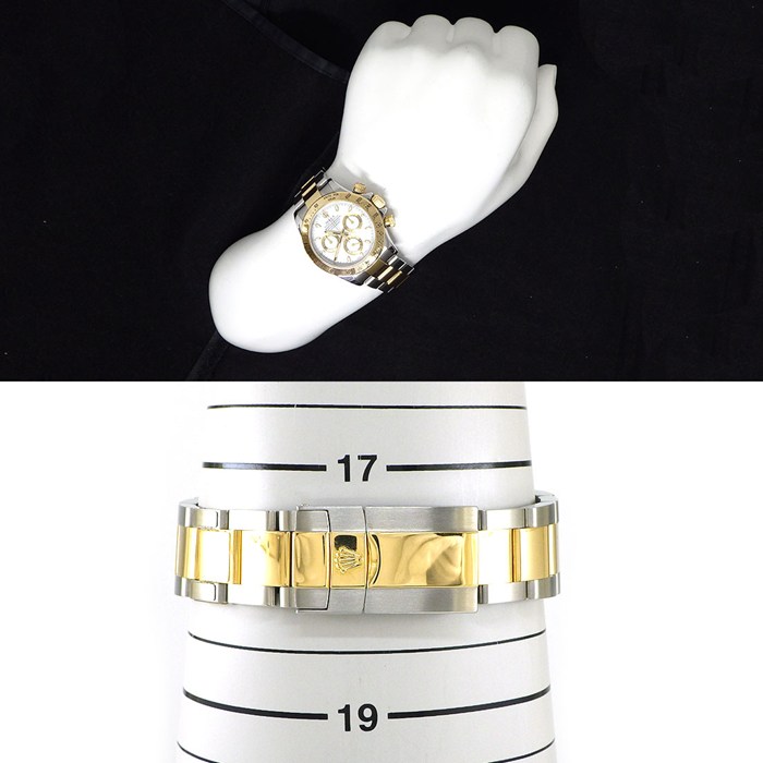 ロレックス Rolex 腕時計 コスモグラフ デイトナ 116523 Z番 2006年製 ホワイト文字盤 クロノグラフ タキメーター スモールセコンド K18YG SS 自動巻き 【箱・保付き】 【中古】