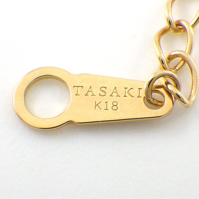 タサキ 田崎真珠 TASAKI ネックレス ベビーリング パール 5.5mm珠 K18YG 【中古】