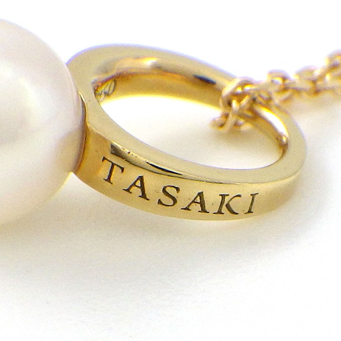タサキ 田崎真珠 TASAKI ネックレス ベビーリング パール 5.5mm珠 K18YG 【中古】