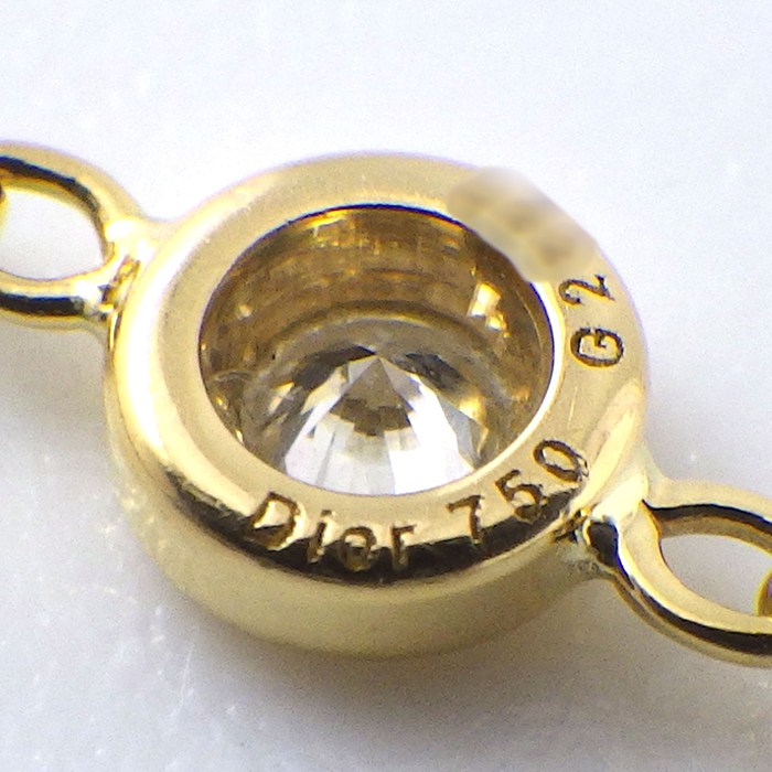 クリスチャンディオール Christian Dior ブレスレット ミミウィ 1ポイント ダイヤモンド K18YG 【中古】