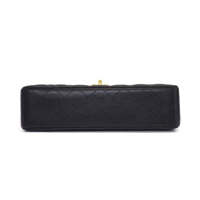 シャネル CHANEL ショルダーバッグ マトラッセ25 11.12 クラシック ハンドバッグ A01112 2013年 ブラック キャビアスキン 【中古】