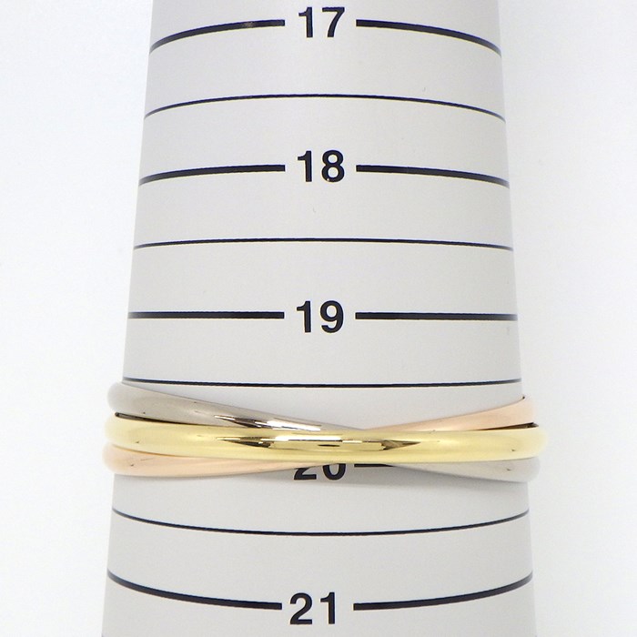 カルティエ Cartier バングル トリニティ 3連 スリーカラー K18PG K18WG K18YG 【中古】