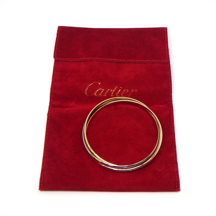 カルティエ Cartier バングル トリニティ 3連 スリーカラー K18PG K18WG K18YG 【中古】