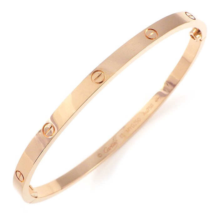 カルティエ Cartier バングル ラブ SM B6047317 K18PG / #17 【箱・保付き】 【中古】