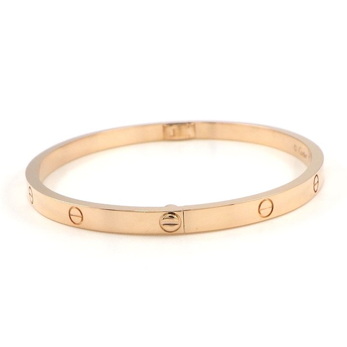 カルティエ Cartier バングル ラブ SM B6047317 K18PG / #17 【箱・保付き】 【中古】