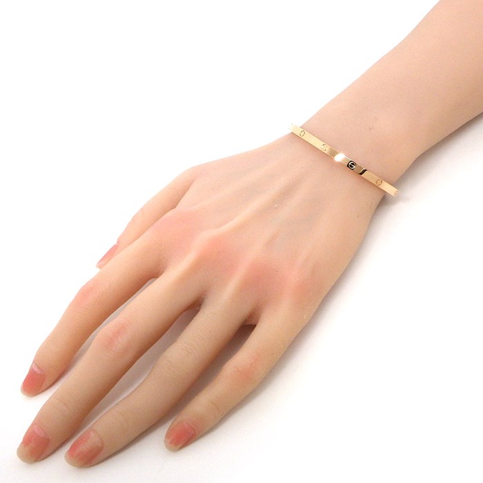 カルティエ Cartier バングル ラブ SM B6047317 K18PG / #17 【箱・保付き】 【中古】