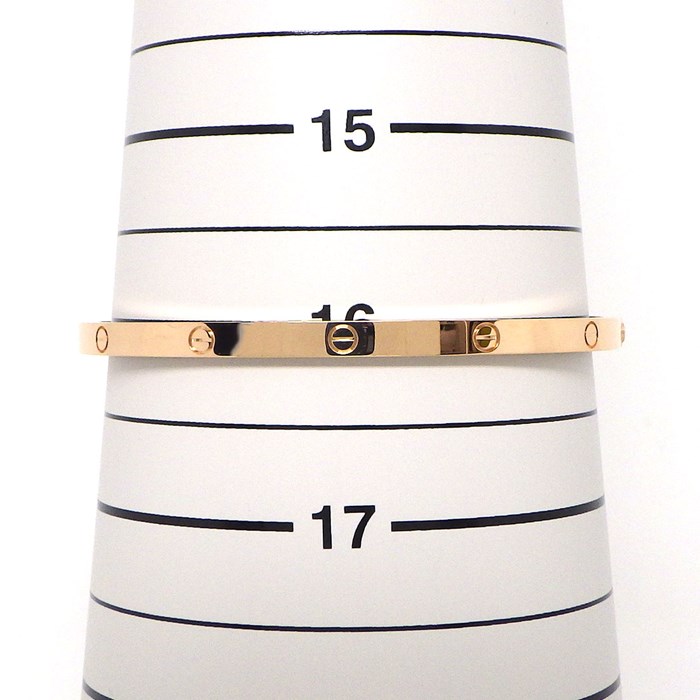 カルティエ Cartier バングル ラブ SM B6047317 K18PG / #17 【箱・保付き】 【中古】
