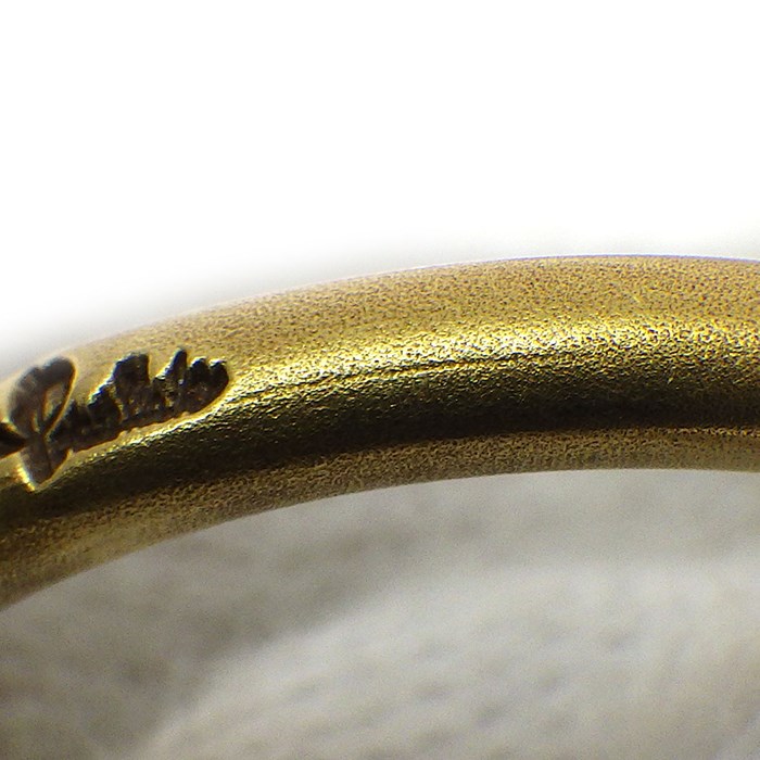 ポメラート Pomellato リング ルッチョレ サンドブラスト 1ポイント ダイヤモンド K18YG 12.5号 【中古】