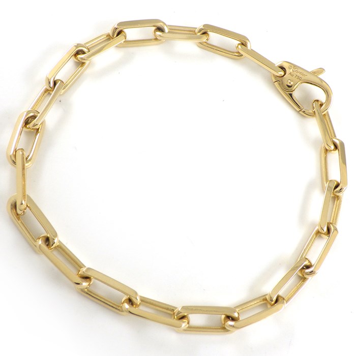 カルティエ Cartier ブレスレット サントス B6021300 チェーン K18YG 【中古】