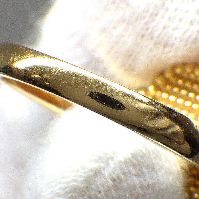 ヴァンクリーフ＆アーペル Van Cleef & Arpels リング ヴィンテージ アルハンブラ VCARA41000 オニキス 1ポイント ダイヤモンド K18YG 10号 / #50 【中古】