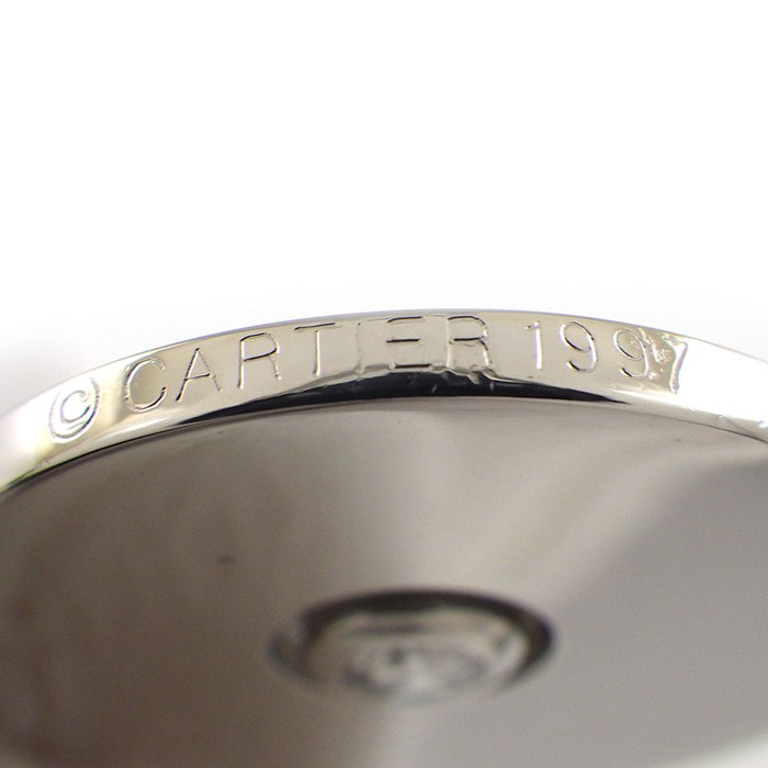カルティエ Cartier ペンダントトップ ラウンド サークル 1ポイント ダイヤモンド K18WG 【中古】