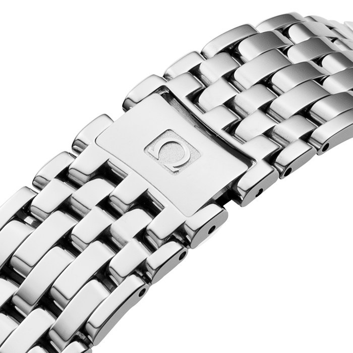 【新品・2年保証】オメガ OMEGA 腕時計 デ・ヴィル プレステージ コーアクシャル 424.10.37.20.02.001 シルバー文字盤 デイト クロノメーター SS 自動巻き 【箱・保付き】