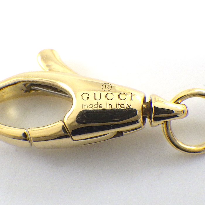 グッチ GUCCI ネックレス ウロボロス ターコイズ トルコ石 K18YG 【中古】