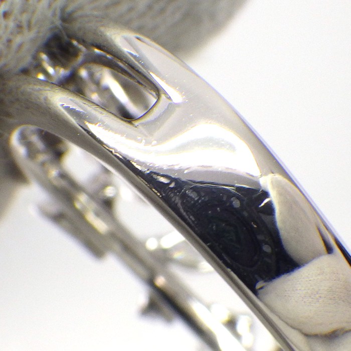 タサキ 田崎真珠 TASAKI リング 2ロウ マルチカット マーキスカット ハートシェイプ ダイヤモンド 計0.52ct K18WG 11.5号 【中古】