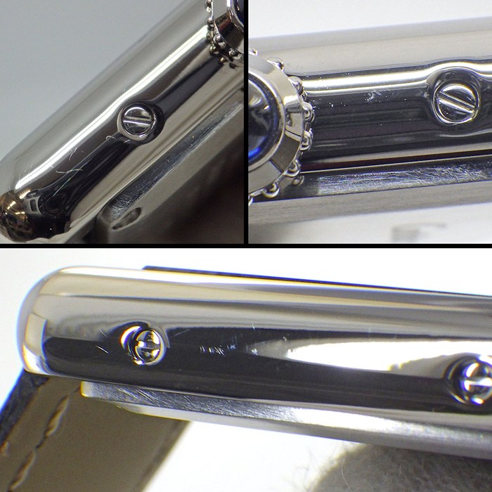 カルティエ Cartier 腕時計 タンク マスト SM WSTA0042 レクタンギュラー シルバー文字盤 SS ブラック グレインド カーフレザーベルト クオーツアナログ 【箱・保付き】 【中古】