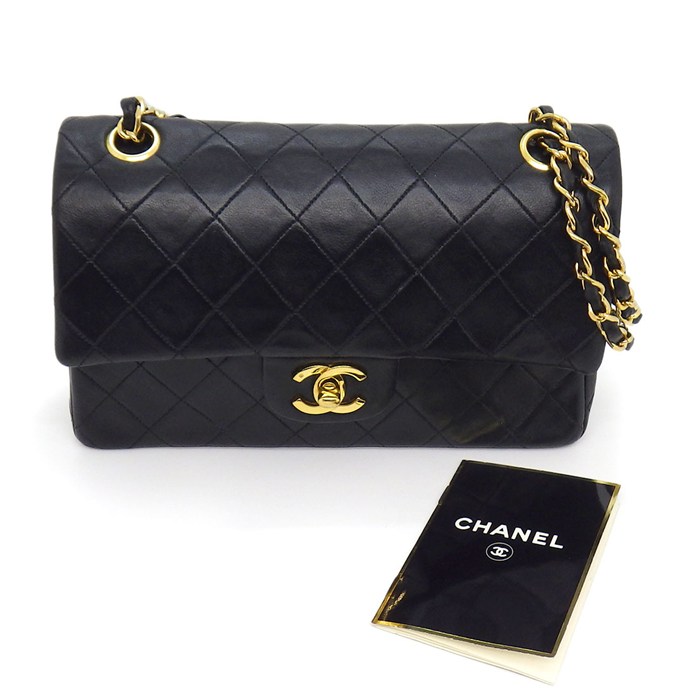 シャネル CHANEL ショルダーバッグ マトラッセ23 クラシック スモール ハンドバッグ A01113 1990年代 ブラック ボルドー ラムスキン 【中古】