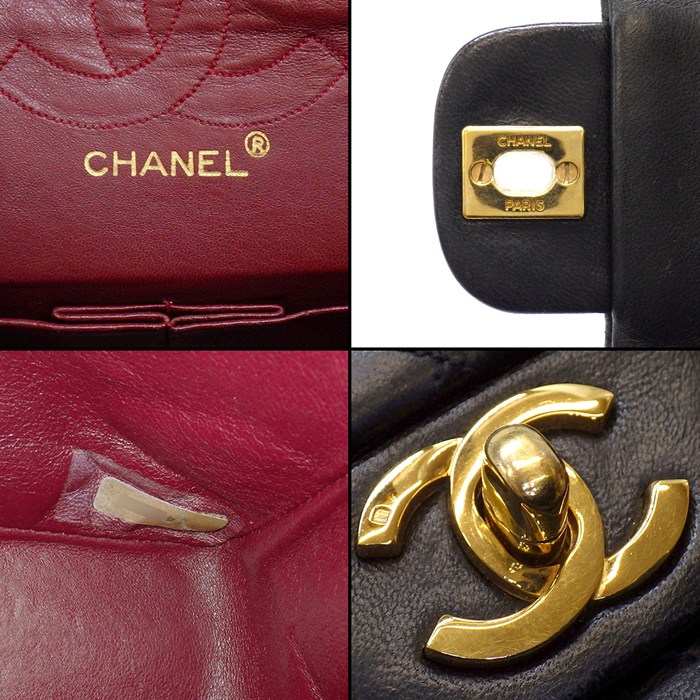 シャネル CHANEL ショルダーバッグ マトラッセ23 クラシック スモール ハンドバッグ A01113 1990年代 ブラック ボルドー ラムスキン 【中古】