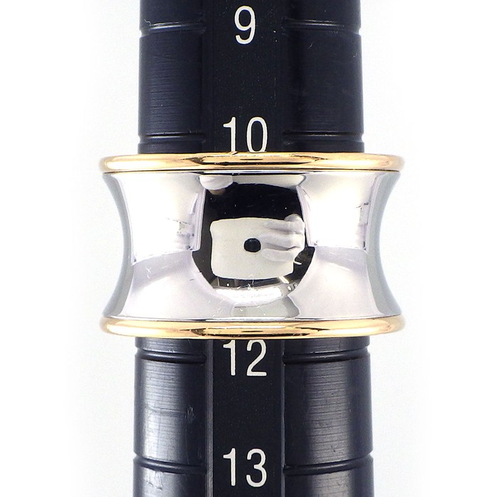 ブルガリ BVLGARI リング B-zero1 ビーゼロワン アニッシュカープア コラボ ロゴ ワイド K18PG SS 11号 / #52 【中古】