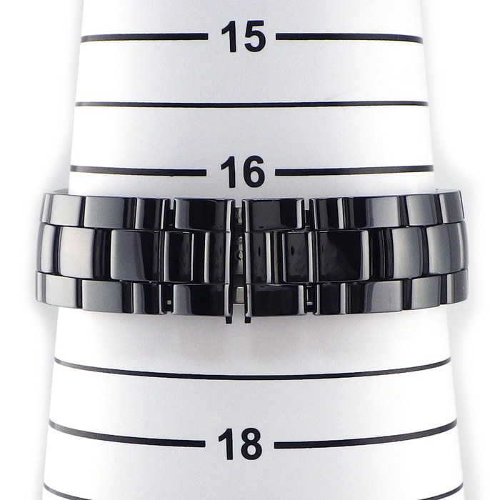 シャネル CHANEL 腕時計 J12 ファントム H6185 ブラック文字盤 裏スケ 回転ベゼル 夜光針 セラミック SS 自動巻き 【中古】