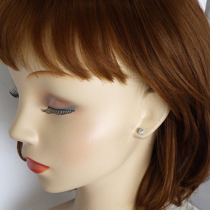 フレッド FRED ピアス パン ドゥ スークル シュガーローフ 4ポイント ダイヤモンド K18WG ※片方のみ 【中古】
