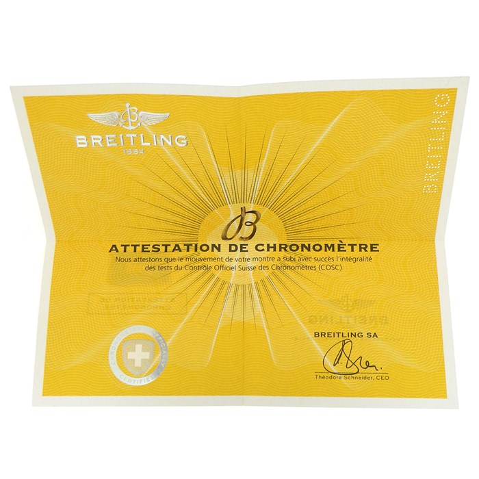 ブライトリング Breitling 腕時計 スーパーアベンジャー2 A1337111/BC28 カレンダー クロノグラフ スモールセコンド 夜光針 ブラック 文字盤 SS 自動巻き 【箱・保付き】 【中古】