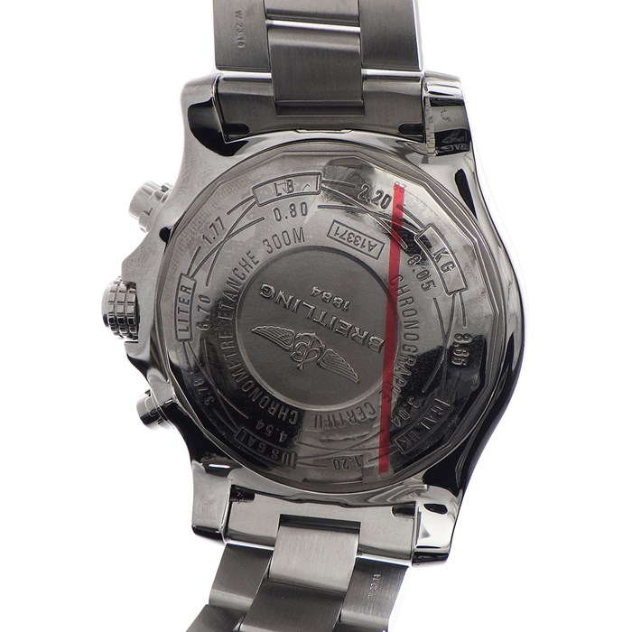 ブライトリング Breitling 腕時計 スーパーアベンジャー2 A1337111/BC28 カレンダー クロノグラフ スモールセコンド 夜光針 ブラック 文字盤 SS 自動巻き 【箱・保付き】 【中古】