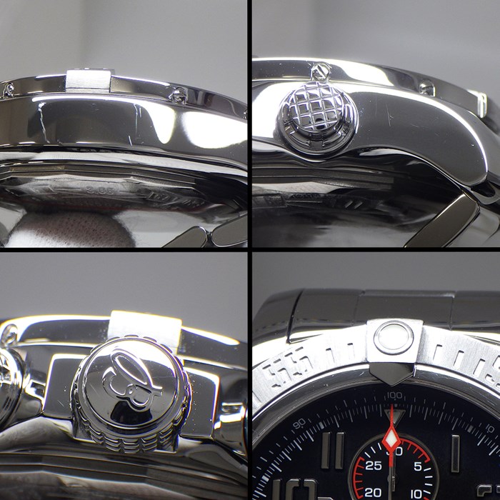 ブライトリング Breitling 腕時計 スーパーアベンジャー2 A1337111/BC28 カレンダー クロノグラフ スモールセコンド 夜光針 ブラック 文字盤 SS 自動巻き 【箱・保付き】 【中古】