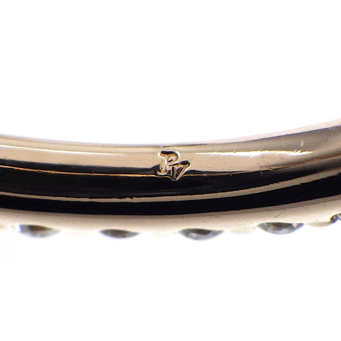 ポンテヴェキオ Ponte Vecchio リング ピンキー エテルノファミリー カリーナ ラテ フル エタニティ ダイヤモンド 計0.27ct K18PG 3号 【中古】