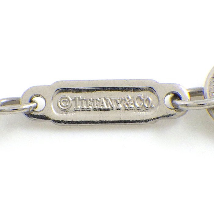 ティファニー Tiffany & Co. ブレスレット ソリティア ダブルチェーン 1ポイント ダイヤモンド 0.17ct PT950 【中古】