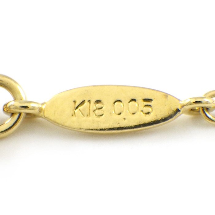 アーカー AHKAH ネックレス ハートパヴェ VC0104010100 ダイヤモンド 0.05ct K18YG 【中古】